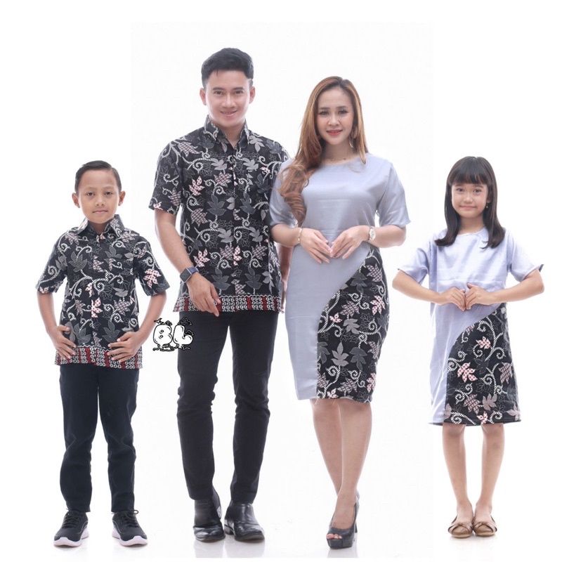 COUPLE KELUARGA TERBARU BATIK PEKALONGAN DRES MURAH KELUARGA BISA COD BATIK SERAGAM KELUARGA NATAL