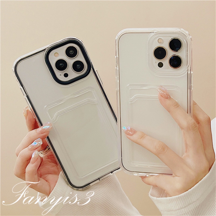 Compatible For iPhone 14 13 12 11 Pro Max XS Max XR X XS 8 7 Plus Kompatibel Untuk Soft Clear Shockproof Phone Case Clear Soft Cover Pelindung