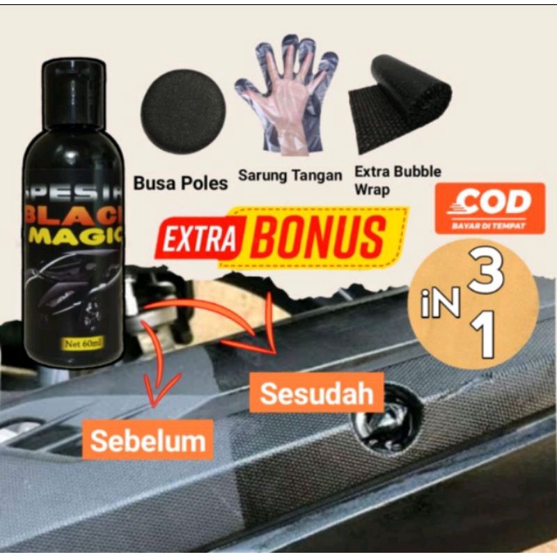 Black Magic Penghitam Body Kasar Yang Kusam Penghitam Body Motor &amp; Mobil