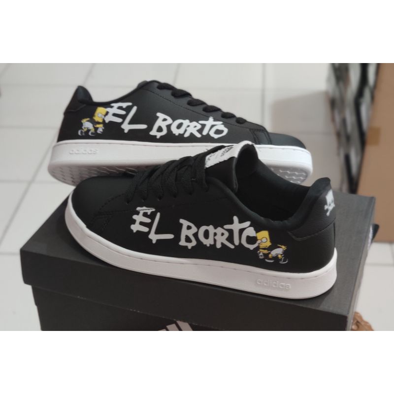 SEPATU ADIDAS GRAND COURT EL BORTO - SEPATU SNEAKERS CASUAL PRIA WANITA