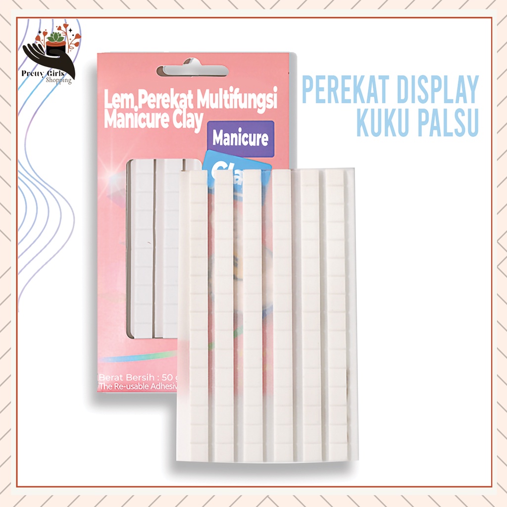 Pretty ISI 96PCS BIG SIZE perekat multifungsi lem serbaguna tack it glue KUKU PALSU DISPLAY / PEREKAT DISPLAY KUKU PALSU / Lem Perekat Multifungsi Display