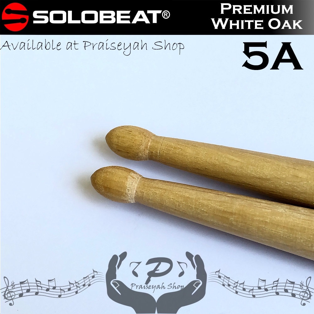 Solo Beat Stick Drum 5A 7A 5B Premium White Oak Stik