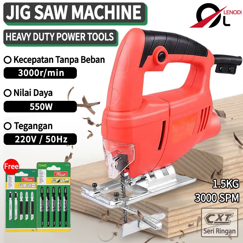 Mesin Jigsaw Gergaji Triplek Potong Kayu Listrik Jig Saw Mesin Potong