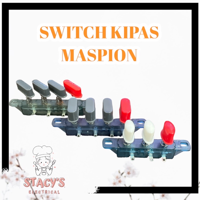 SWITCH KIPAS ANGIN MASPION 16” STANDFAN 3PIN DAN 4PIN