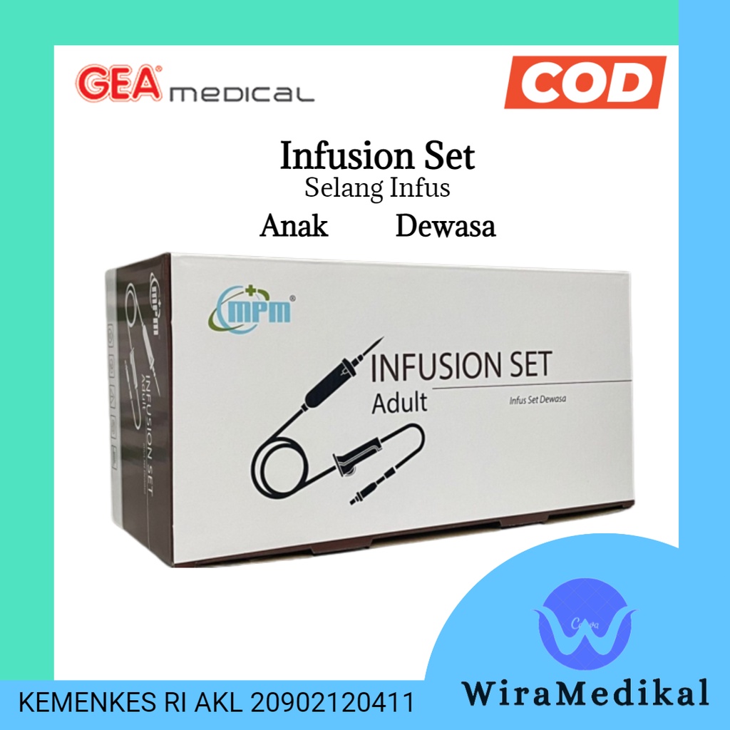 Infuset Dewasa, Anak GEA/MPM | Infus Set Anak, Dewasa MPM/GEA | Selang Infuset MPM/GEA Pcs