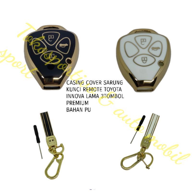 SARUNG CASING COVER KUNCI REMOTE INNOVA LAMA 3TOMBOL PREMIUM
