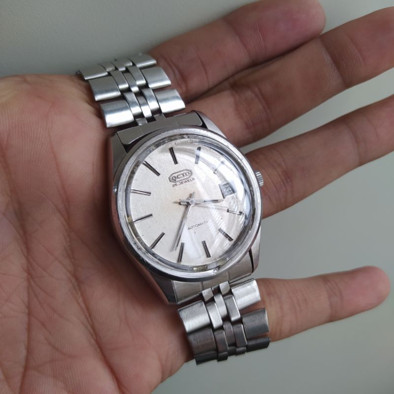 jam tangan vintage jadul kuno oct o swiss automatic lawas original