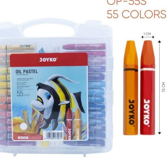 

Flash Sale 정 Crayon Joyko OP-55S 55 Warna FREE Drawing Tools