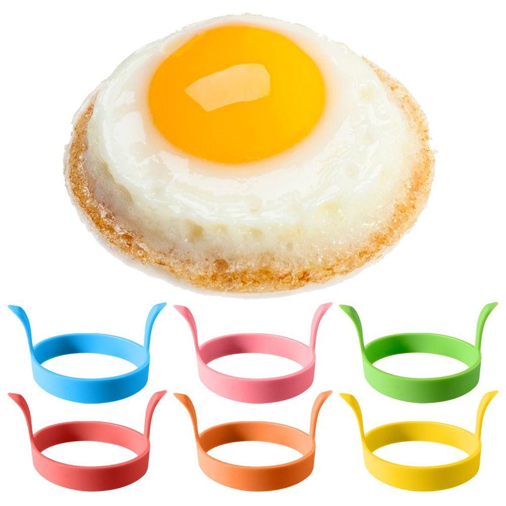 Solighter Double Ear Fried Egg Ring Non Stick Breakfast Cooking Cincin Silikon Bulat