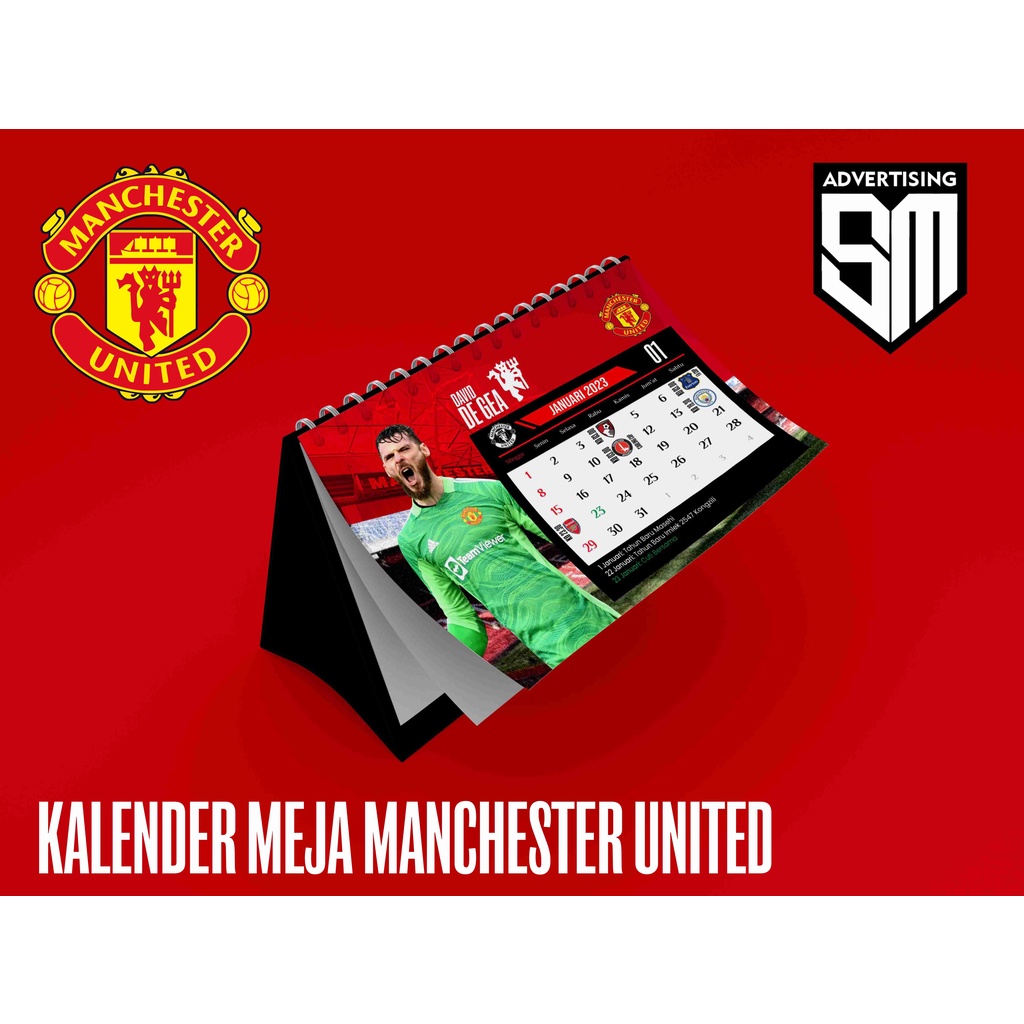

Kalender Meja Manchester United Liga Inggris Bola Aesthetic free stiker Manchester United