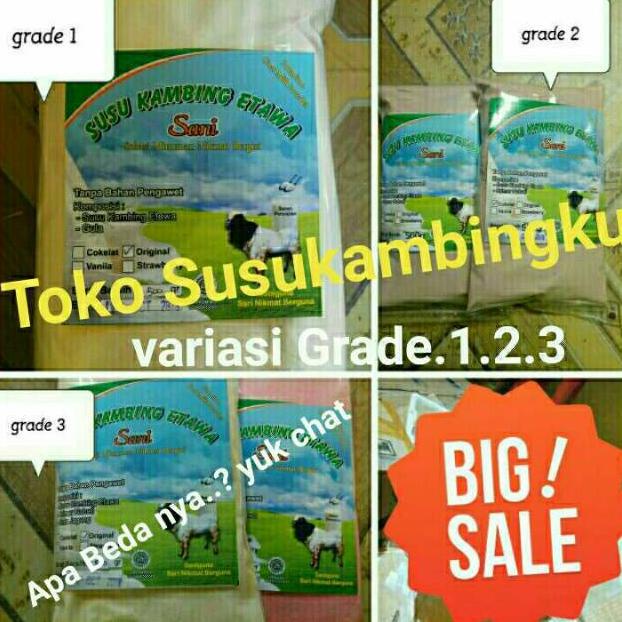 

GM7FV Sale 1kg SUSU KAMBING ETAWA grade 1 2 3 aneka rasa susu kambing etawaku asli susu kambing etawa ➳Terlaris