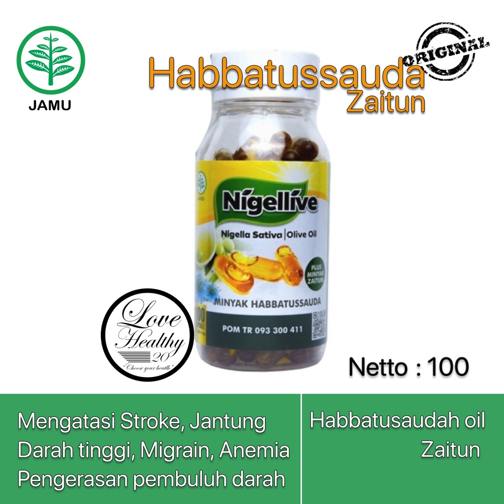 NIGELLIVE MINYAK HABBATUSSAUDA PLUS MINYAK ZAITUN