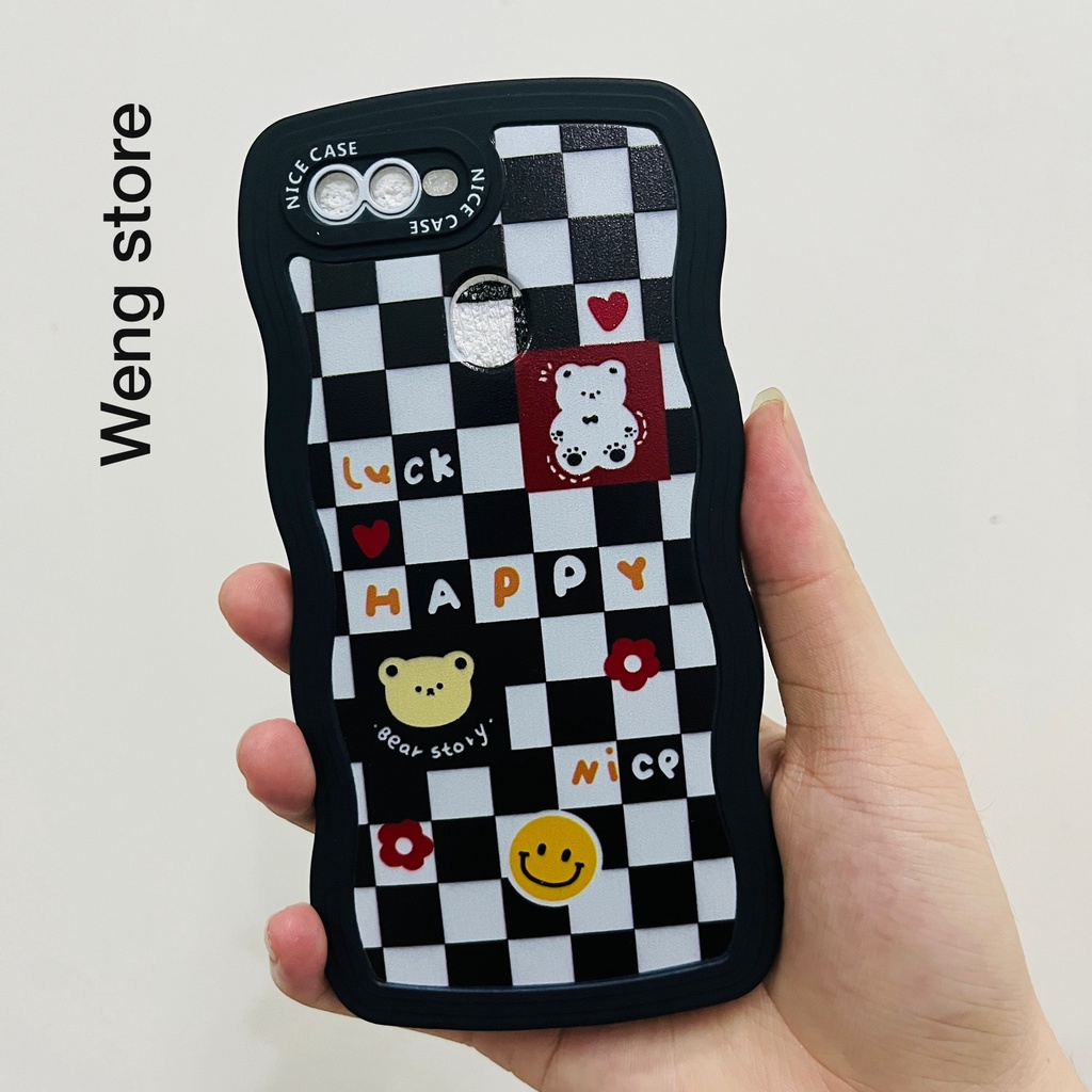 Case Gelombang  Nice Case Motif Brown For Oppo Realme Vivo Ip