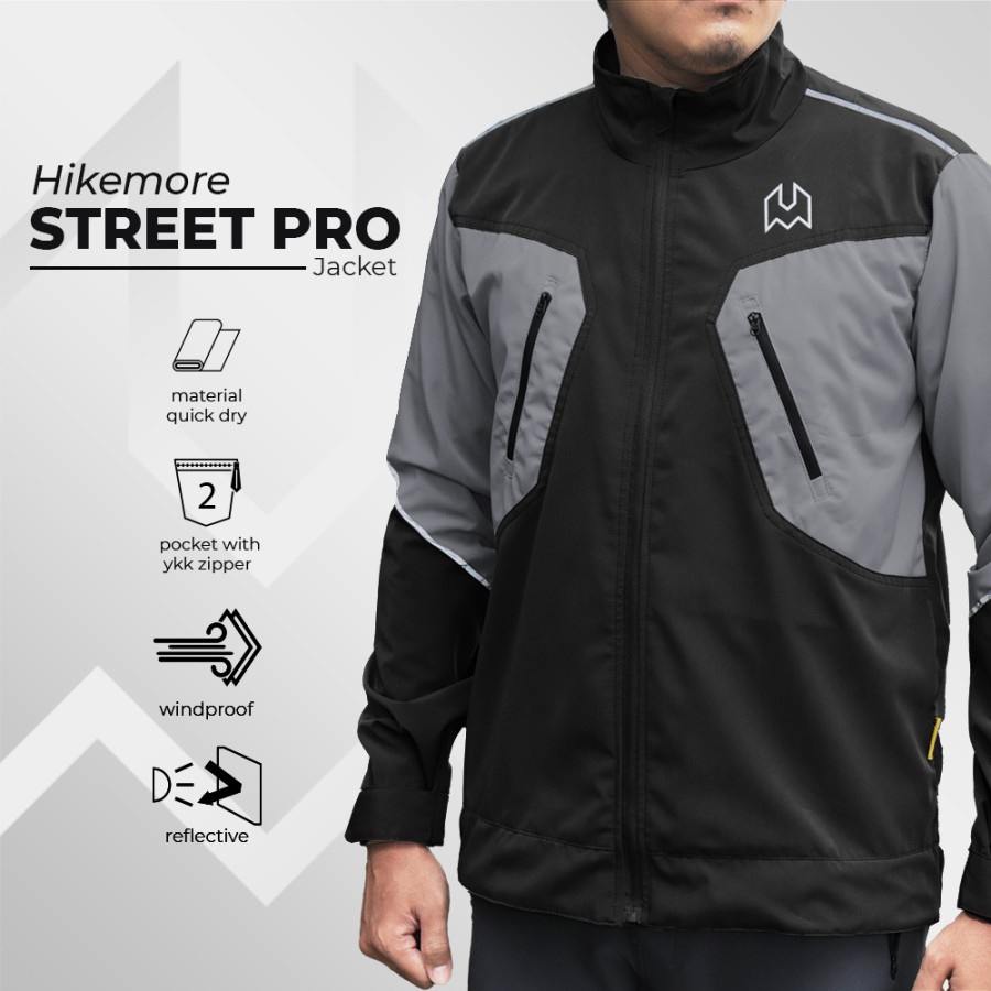 Hikemore Street Pro Jaket Motor Pria Wanita Touring Outdoor Windbreaker Original LIVE