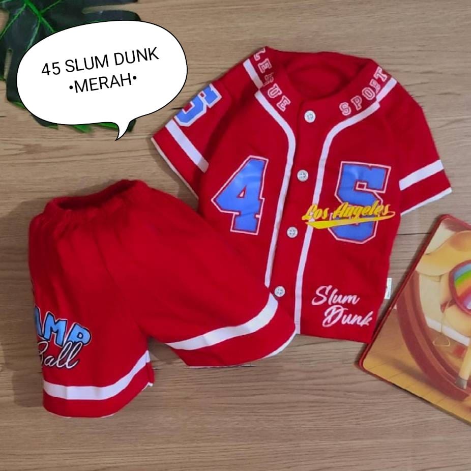 Setelan Baju Anak Laki-laki Atasan Dan Celana Bahan Kaos Lengan Dan Celana Pendek Motif World Sport Estimasi Usia 3-12 Bulan