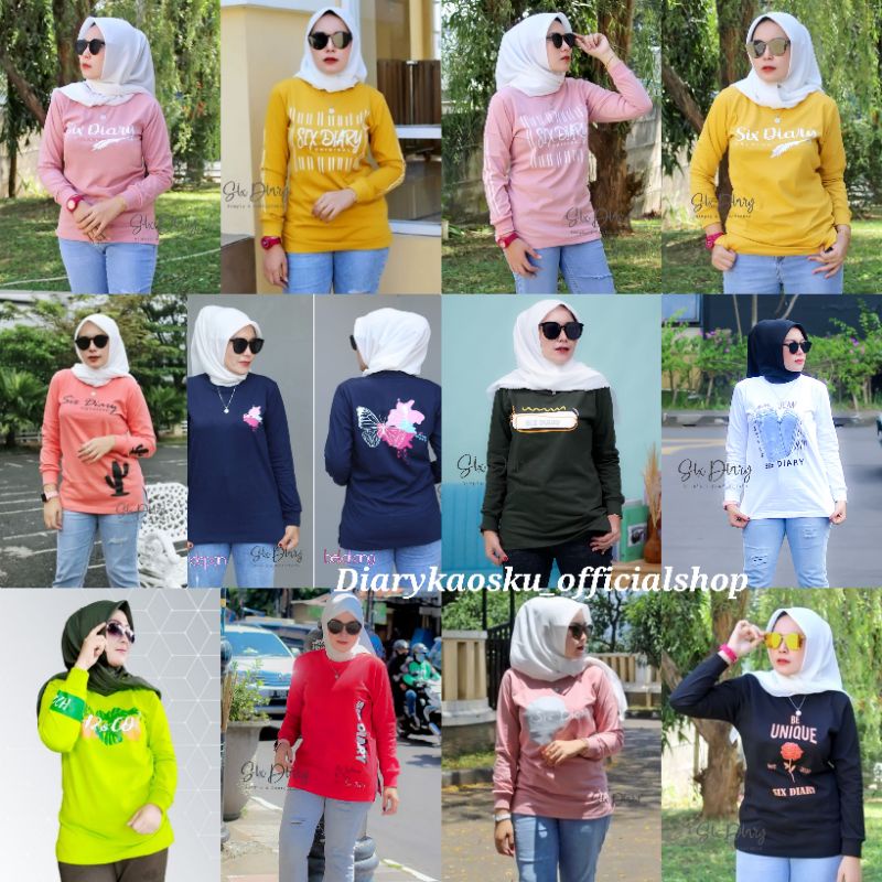 Kaos Atasan Sixdiary Original / H2co Kaos Original