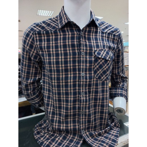 Watchout Kemeja Lengan Panjang  JS302690127 Navy