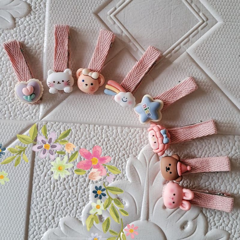 Jepit rambut anak lucu jepit pita hair clip anak jepit buaya