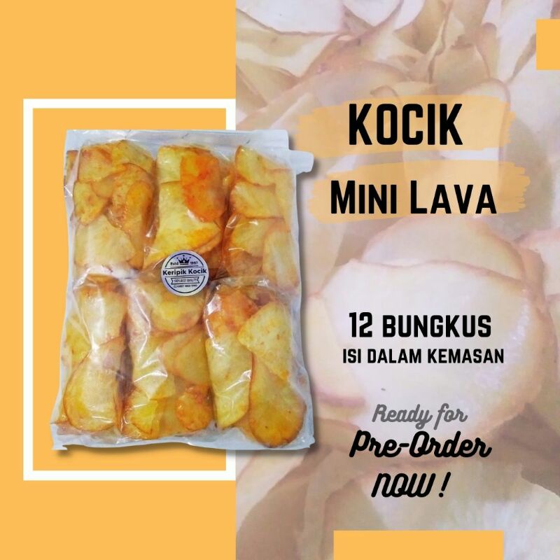 

KOCIK Mini Lava Chips - Keripik Singkong pedas renyah tanpa bahan pengawet