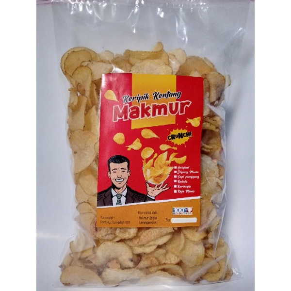 

Keripik Kentang "MAKMUR" kemasan 500 Gram aneka rasa