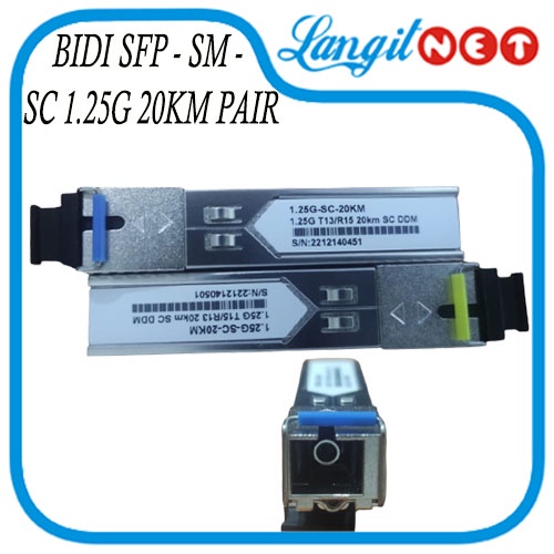 BIDI SFP 1.25G -SM -SC 20KM