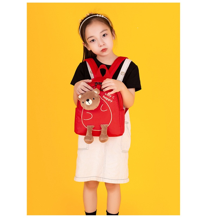 tas ransel anak boneka karakter beruang tas sekolah backpack anak boneka