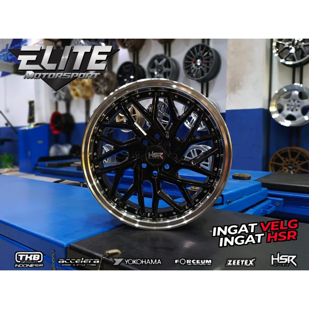 Velg Mobil Brio Mobilio Jazz Velg HSR SEPULU R16 Lebar 7 Lubang 4 Pcd 100