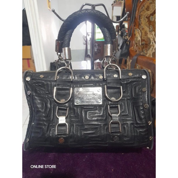 Handbag Gianni Versace Patent Madonna Bag