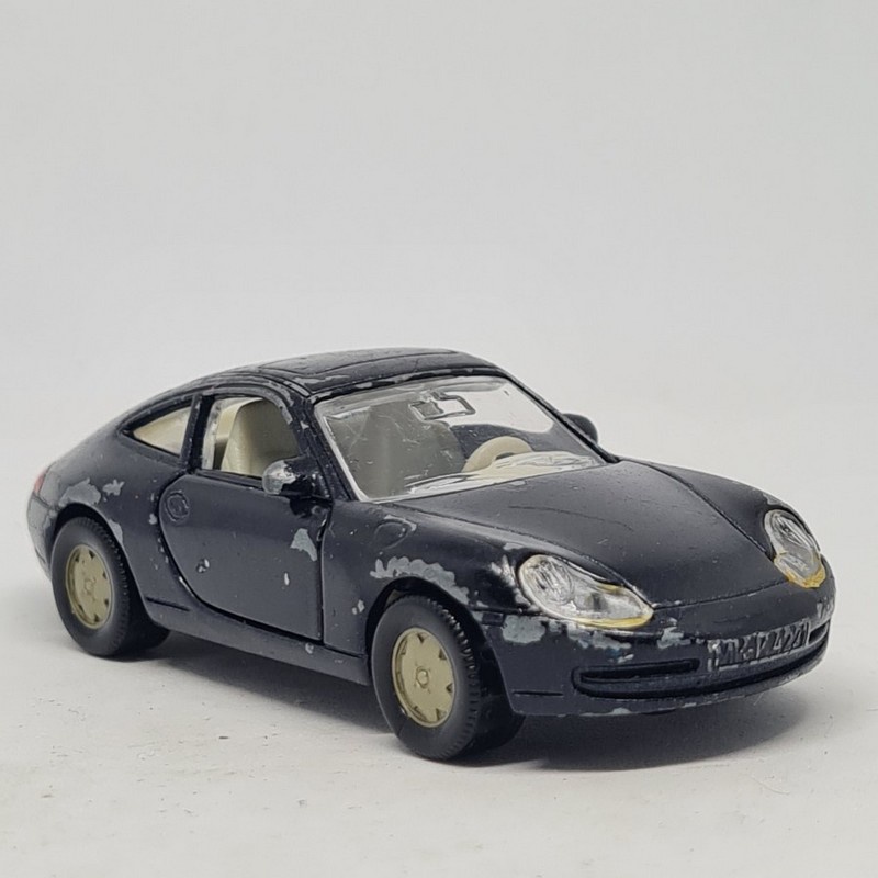 siku 1093 porsche 911 carrera super serie black moving parts loose