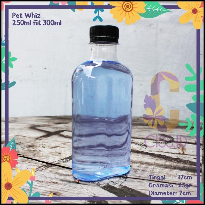 Jual Botol Plastik Gepeng Ml Fit Ml Natural Pet Whiz Kopi Jus Susu Shopee Indonesia