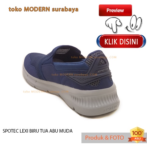 Sepatu pria sekolah casual slip on tanpa tali SPOTEC LEXI