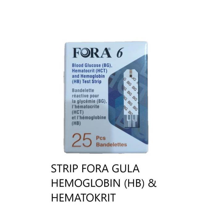 STRIP GULA HEMOGLOBIN HEMATOKRIT FORA 6 IN 1