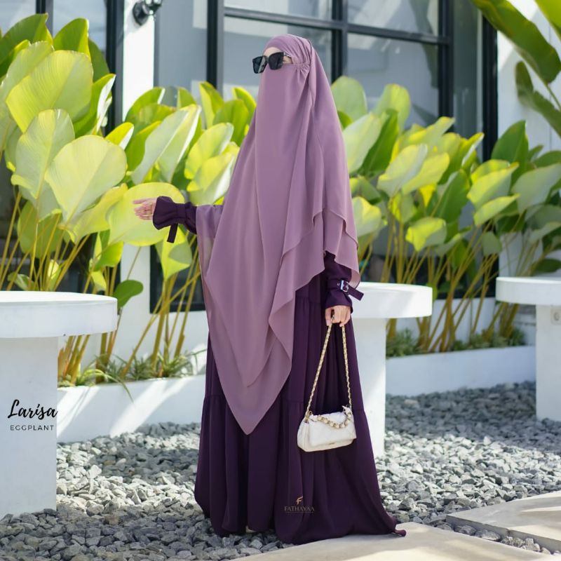 [READY] LARISA GAMIS ONLY BY FATHAYA | GAMIS SET FURSAN MEWAH | MANSET WITH GASPER❤️