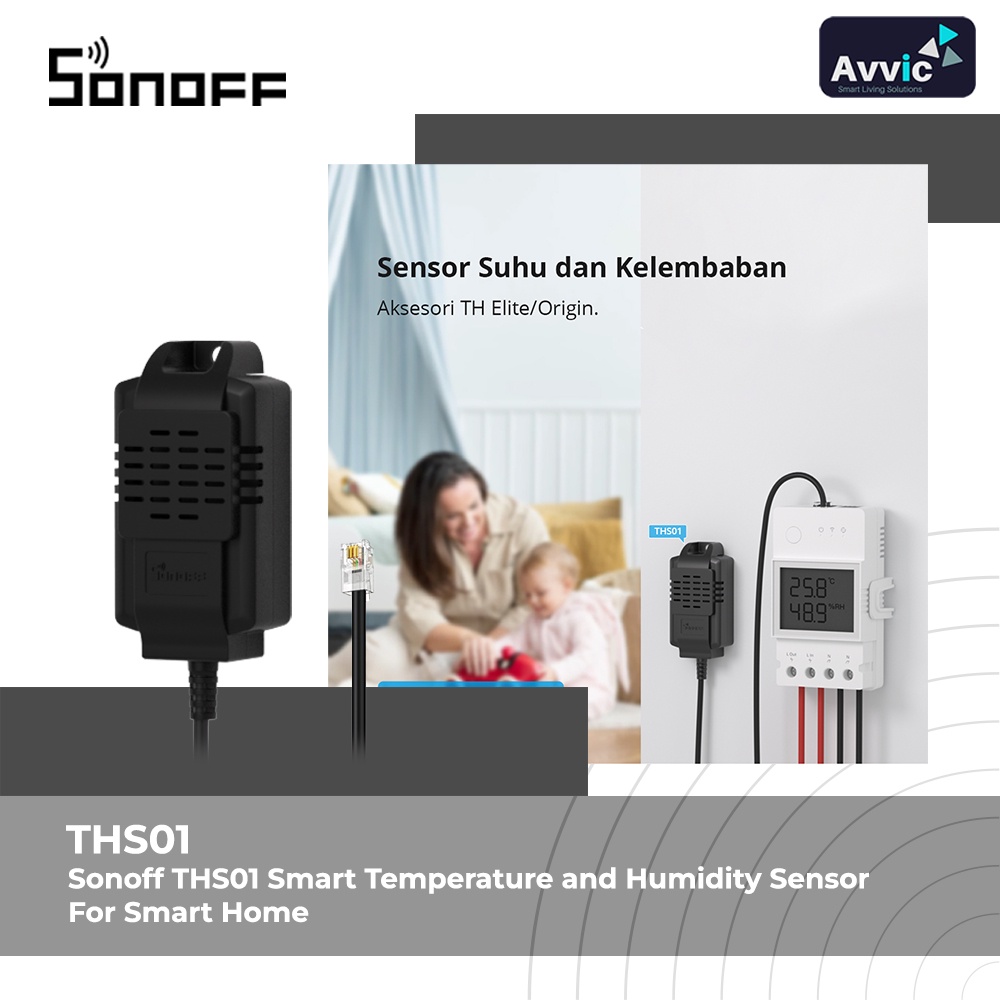 Sonoff  THS01 Smart Temperature and Humidity Sensor Smart Home