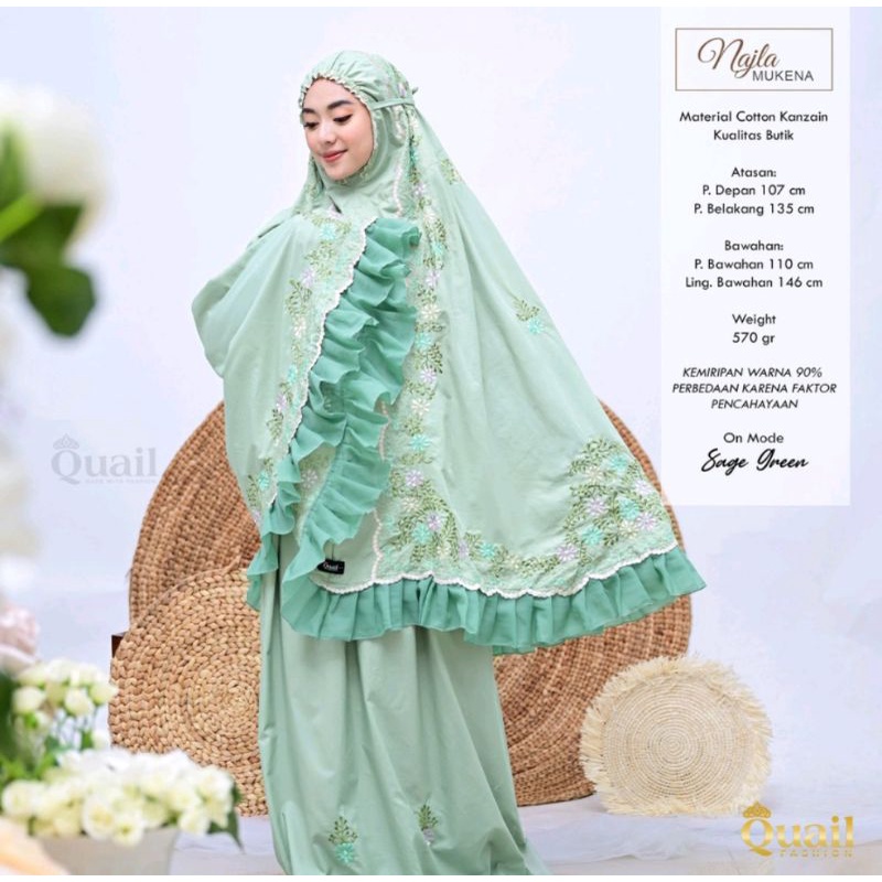 Mukena Seserhan Najla Quail Hijab