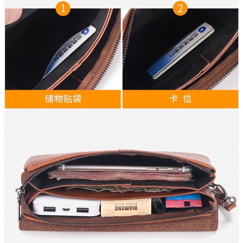 IMPOR ORIGINAL JEEP HANDBAG DOMPET TANGAN 1632 MUAT HP BESAR PENGUNCI MAGNET