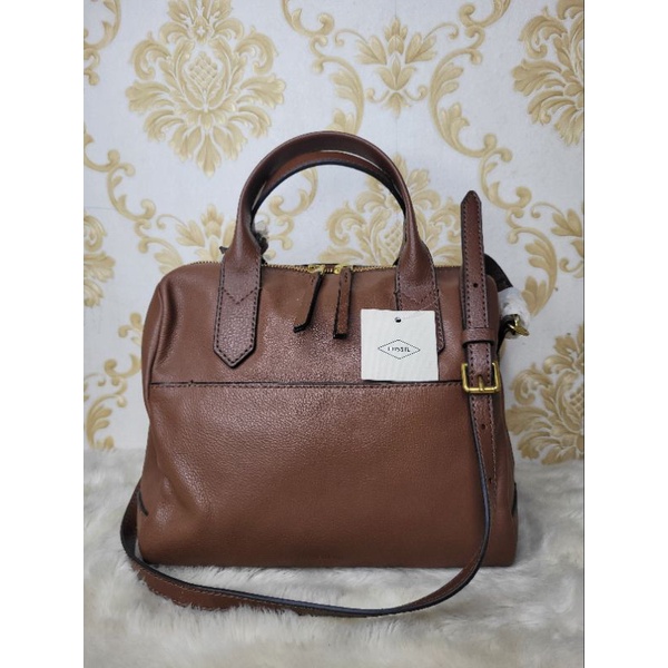 Fiona Satchel Crossbody Brown