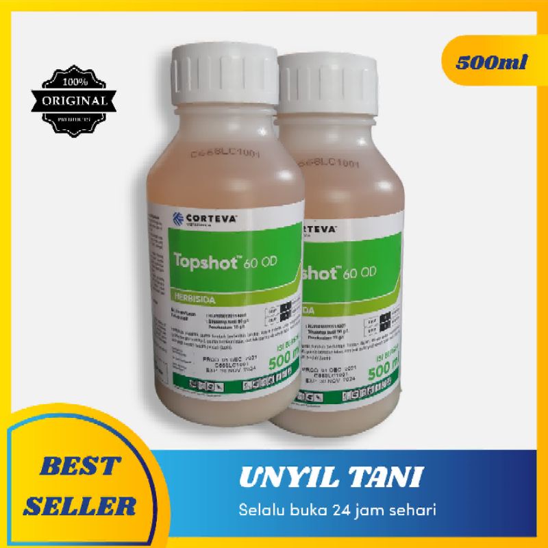 Topshot 500ml herbisida selektif rumput  mati padi tumbuh subur