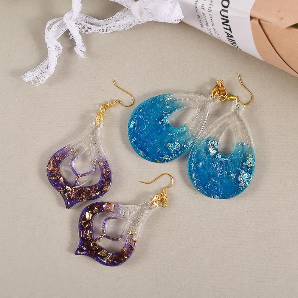 R-flower Earrings Mold Alat Membuat Perhiasan DIY Kerajinan Handmade Epoxy Resin Mold