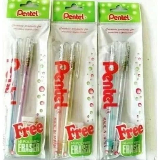 

PENSIL MEKANIK PENTEL CAPLET [SET]-2 PENCIL 1 ERASER