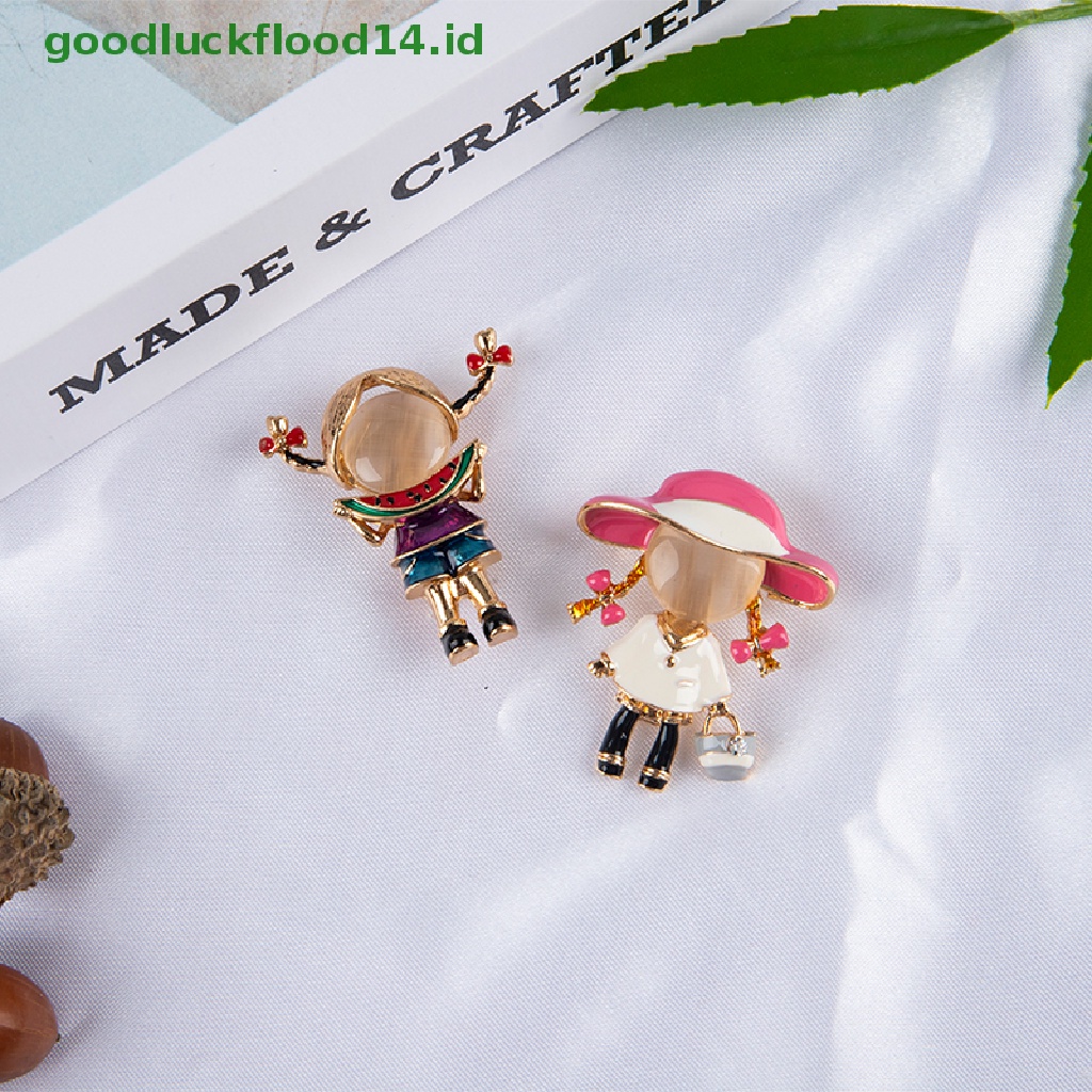 [GOOGFOUR] Opal Enamel Dokter Cowok Dan Cewek Bros Brooch Pin Perhiasan Perawat [TOP]