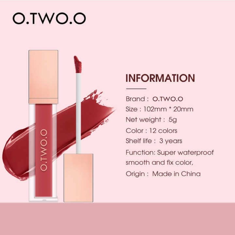 O TWO O High Energy Heavy Mist Lip Glaze - otwoo lip stick cream tint lipglaze lipstick lipcream liptint original pewarna bibir new