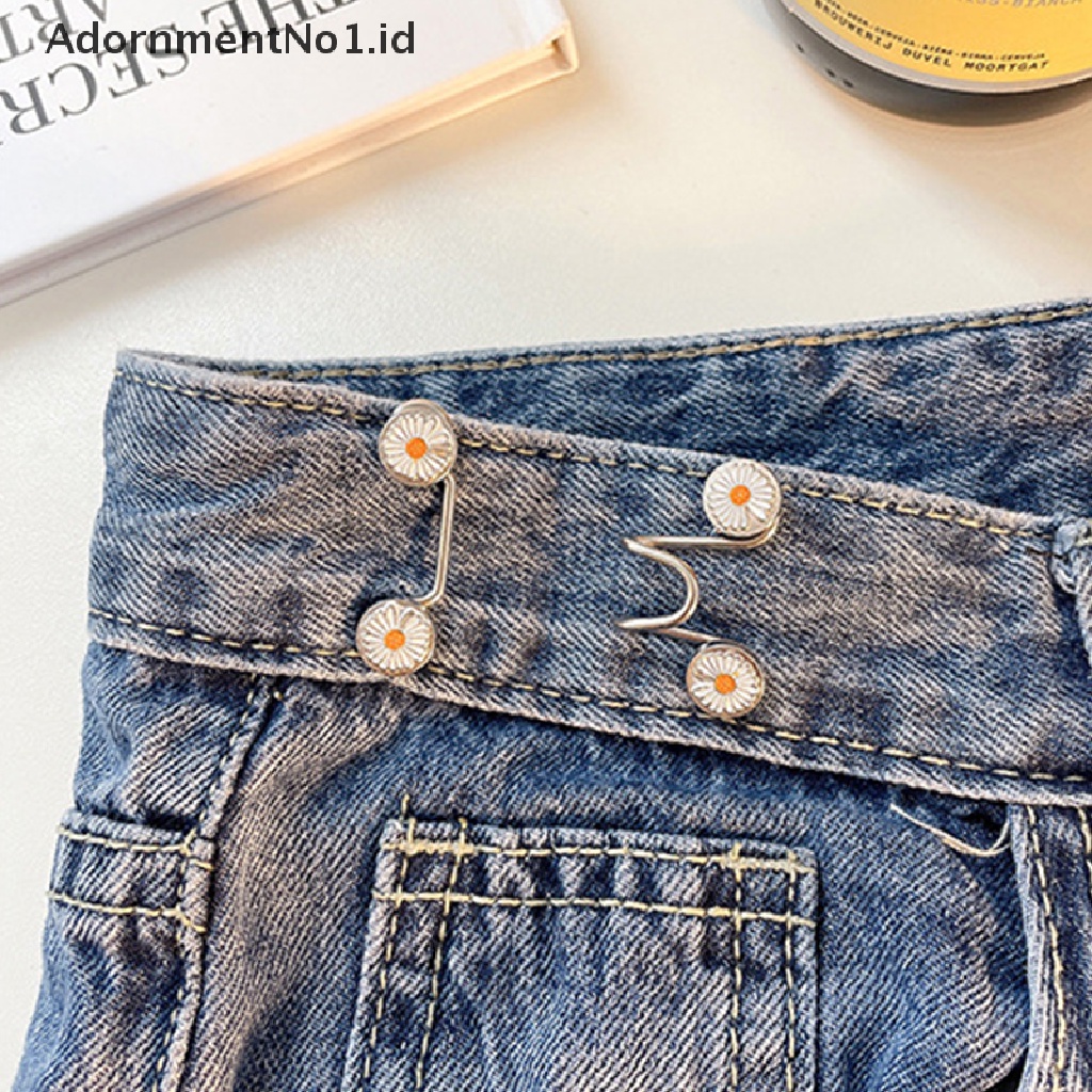 [AdornmentNo1] Mengencangkan Pinggang Artefak Pin Aksesoris Bebas Paku Bros Jeans Mantel Celana Pinggang Penyesuaian Pin Dilepas Tombol Tetap Universal [ID]