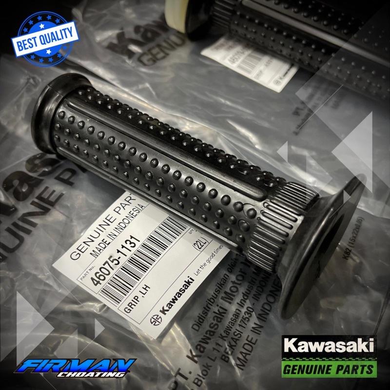 KARET HANDGRIP KARET GRIP SARUNG GAS NINJA R RR SS ORIGINAL KAWASAKI (SEPAKET)