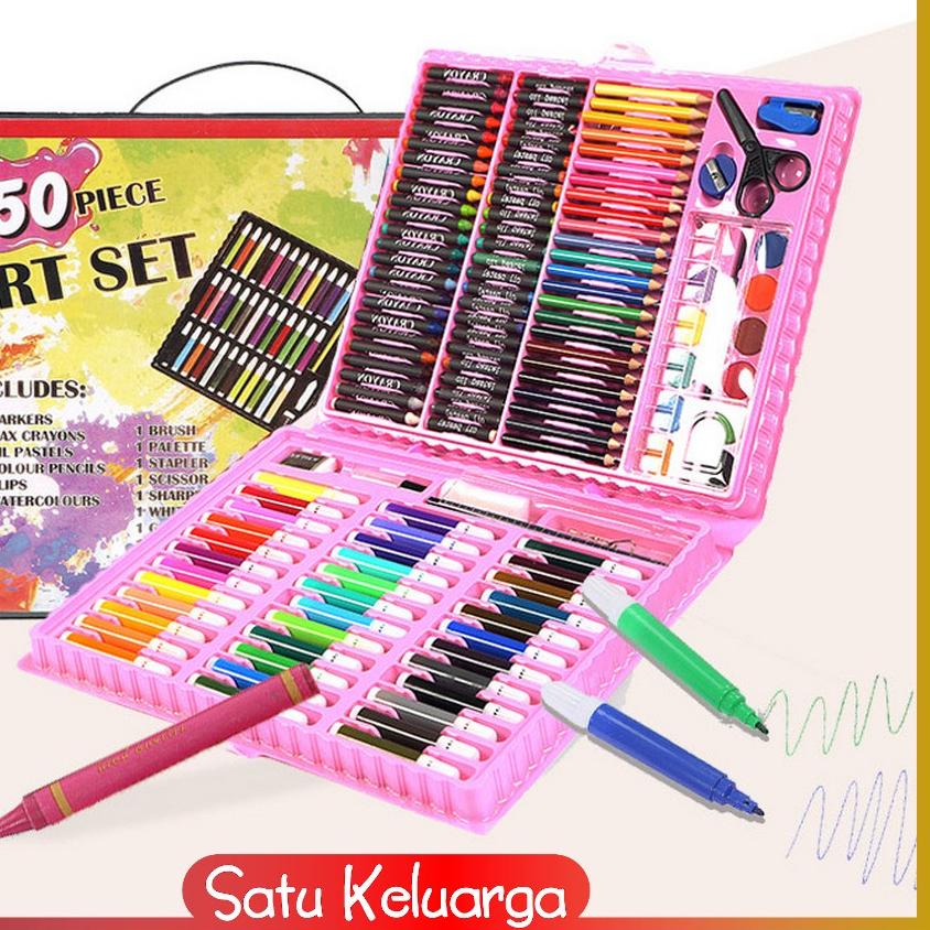 

TR6✻ SK-A28 Crayon Set Pensil Warna Isi 150PCS / Alat Tulis Colouring Book / Peralatan Gambar Lukis Mewarnai Anak Banyak Peminat