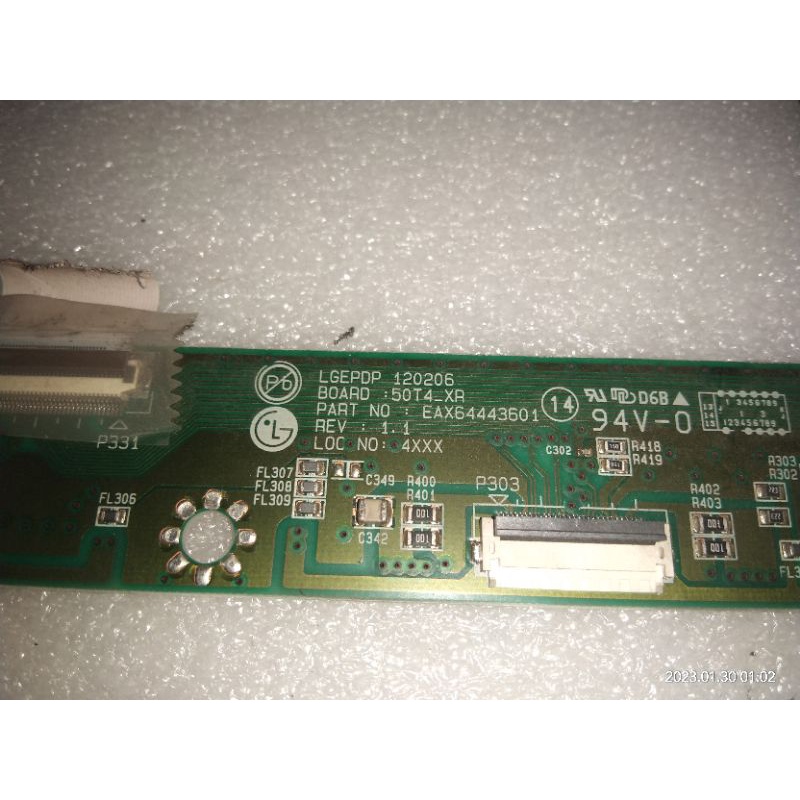 BUFFER BAWAH TV LG 50PA4500 BUFFER TCON 50PA4500 BUFFER BAWAH TV PLASMA LG 50PA4500 ORIGINAL