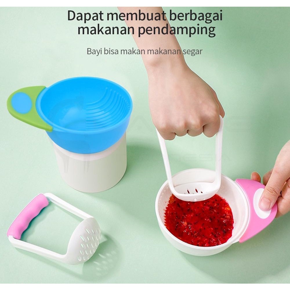 Baby Food Maker - Grinding Bowl - Mangkok MPASI - Baby Safe Food Masher Bowl - Alat Pembuat Makanan Bayi Anak