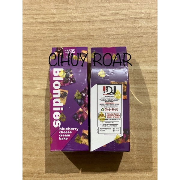 BLONDIES CREAM BAKE 60ML BLUEBERRY STRAWBERRY BANANA BREAD BUTTER