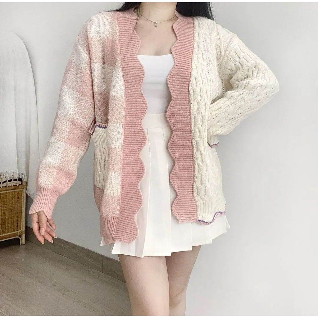 Baju Rajut Murah Wanita Korean Style / Baju Rajut Korea / Cardigan Rajut Murah Wanita / Cardigan Wan