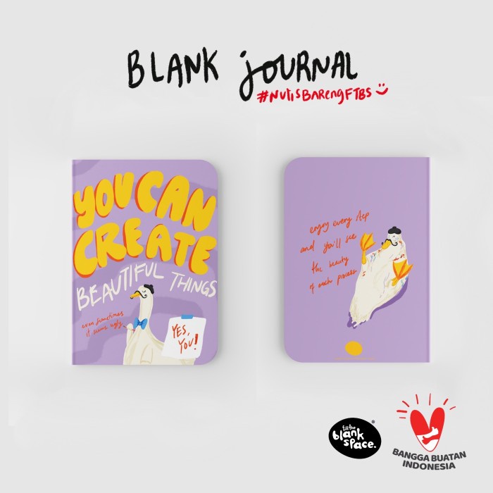 

Blank Journal - You Can Create Beautiful Things